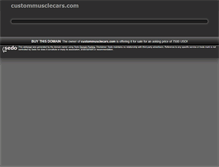 Tablet Screenshot of custommusclecars.com